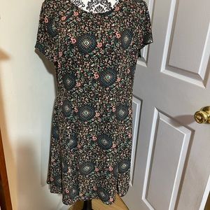 Size 14 floral JCREW dress, short sleeve